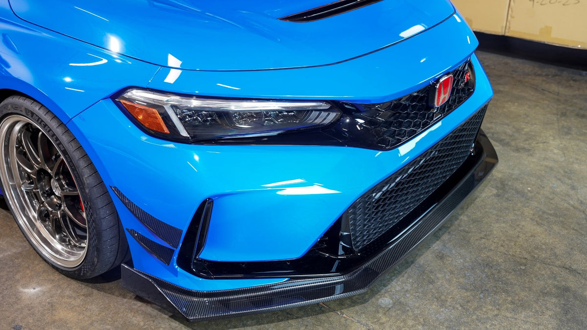 APR Carbon Fibre Front Bumper Canards for Honda Civic Type R FL5 2023+ - image 7