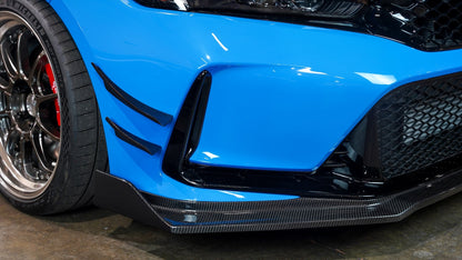 APR Carbon Fibre Front Bumper Canards for Honda Civic Type R FL5 2023+ - image 2