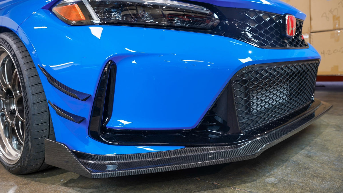 APR Carbon Fibre Front Bumper Canards for Honda Civic Type R FL5 2023+ - image 3