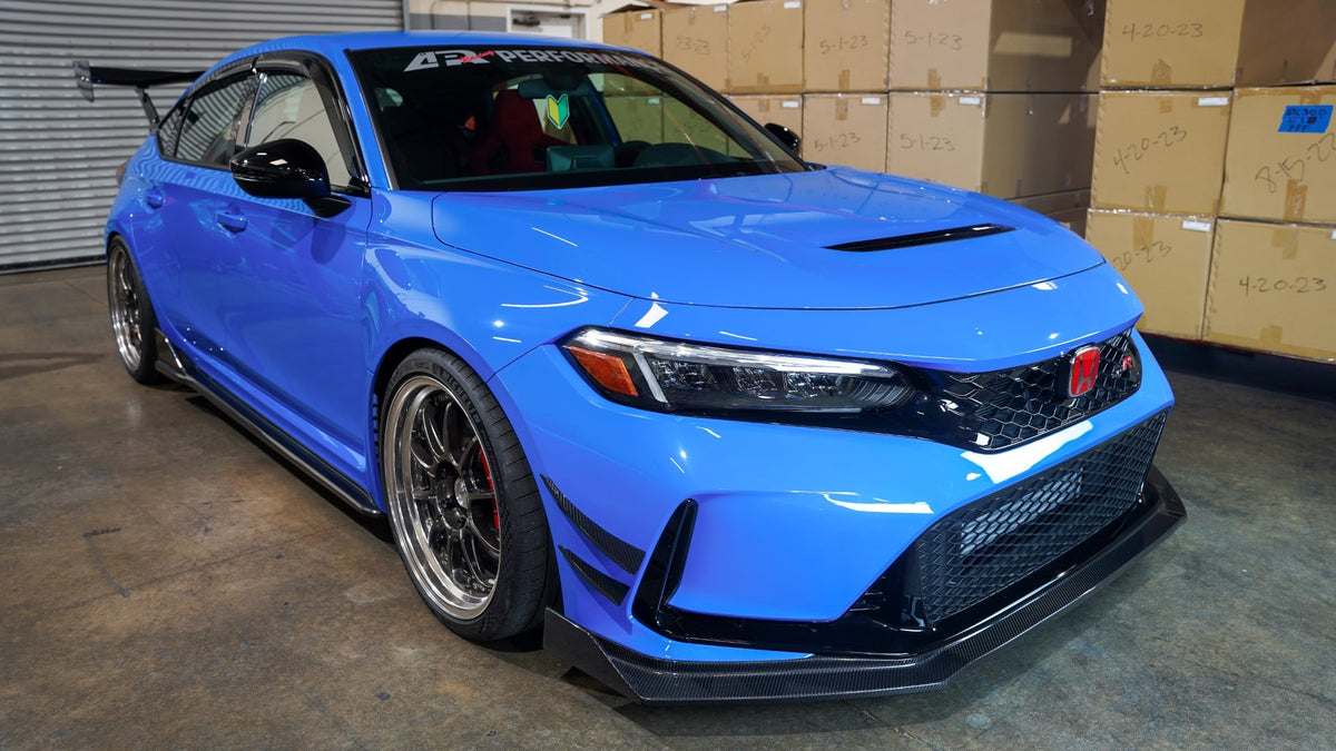APR Carbon Fibre Front Bumper Canards for Honda Civic Type R FL5 2023+ - image 5