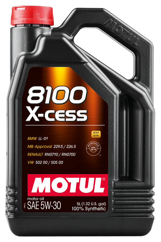 Motul 8100 X-Cess 5W-30 Engine Oil – 5 Litre