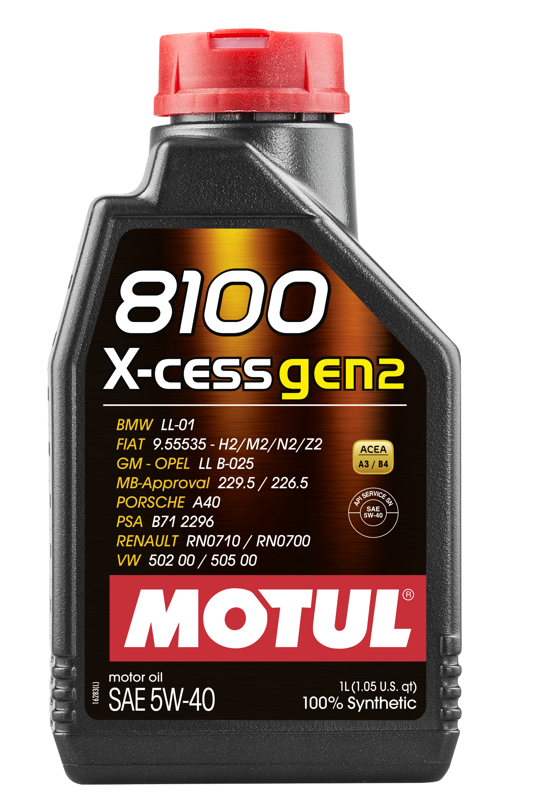 Motul 8100 X-CESS GEN2 5W-40 Engine Oil 1L