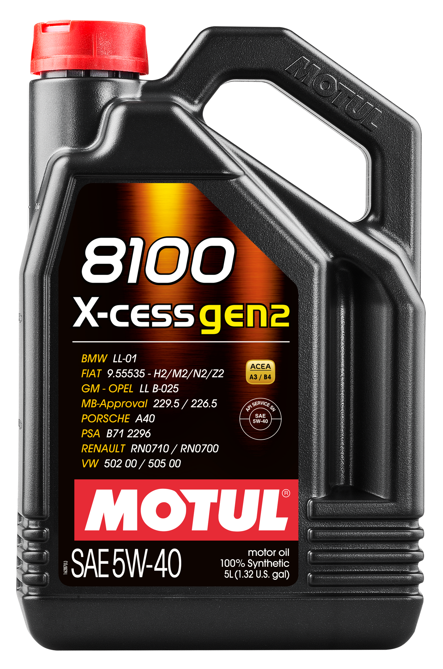 Motul 8100 X-CESS GEN2 5W-40 Synthetic Engine Oil 5L