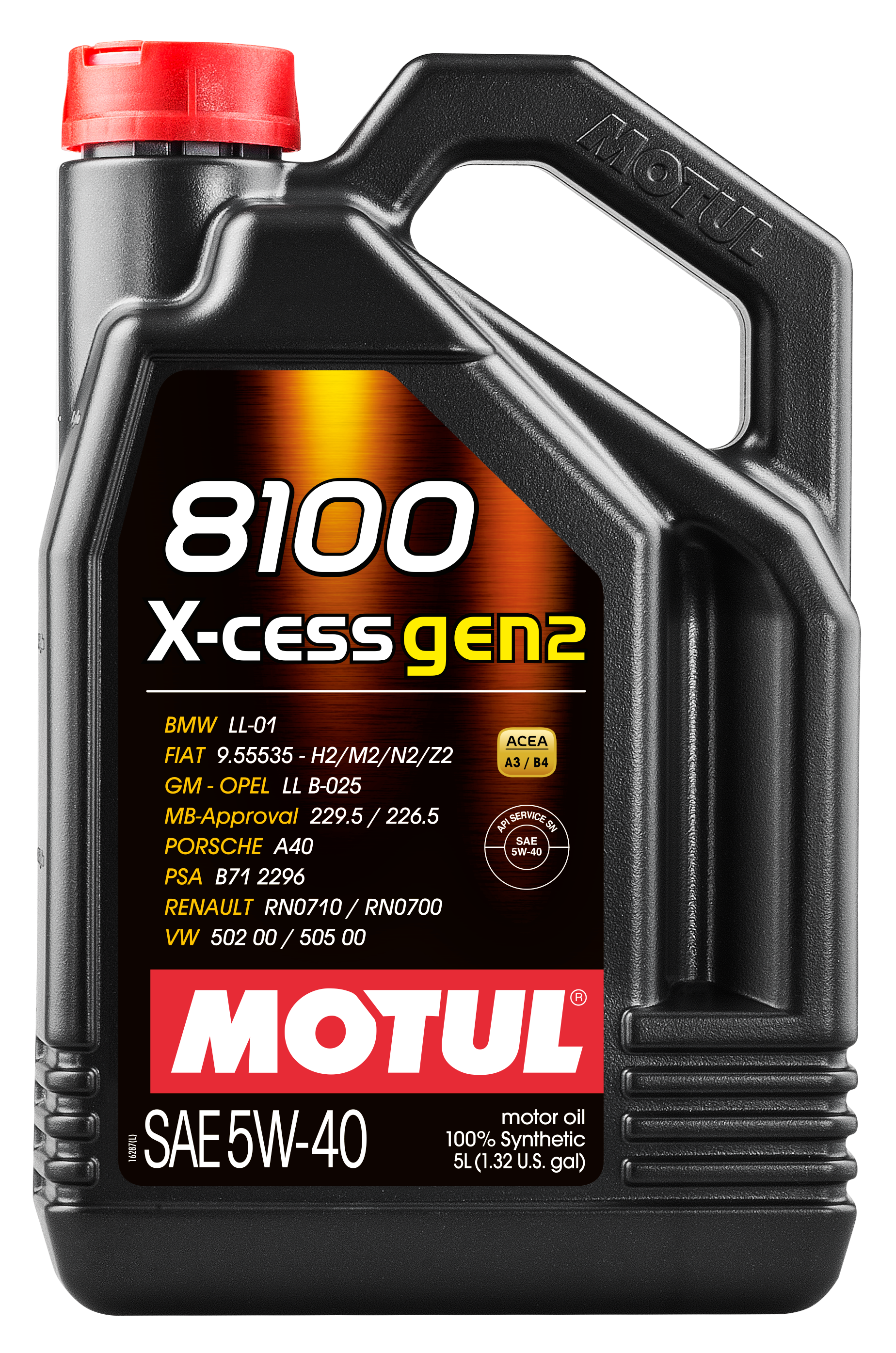 Motul 8100 X-CESS GEN2 5W-40 Synthetic Engine Oil 5L