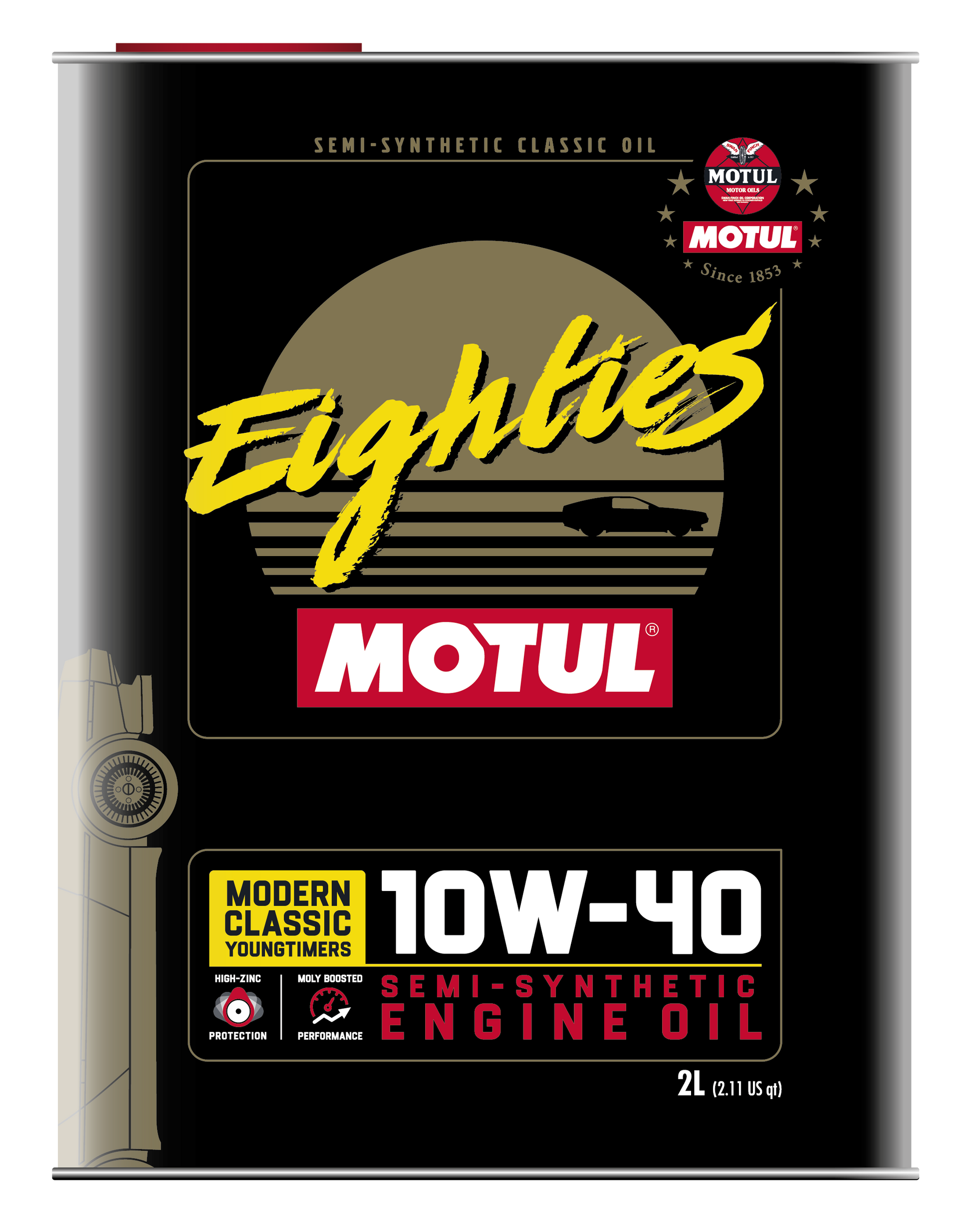 Motul Classic Eighties 10W-40 Engine Oil – 2 Litre Tin