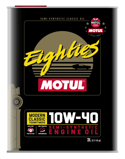 Motul Classic Eighties 10W-40 Engine Oil – 2 Litre Tin
