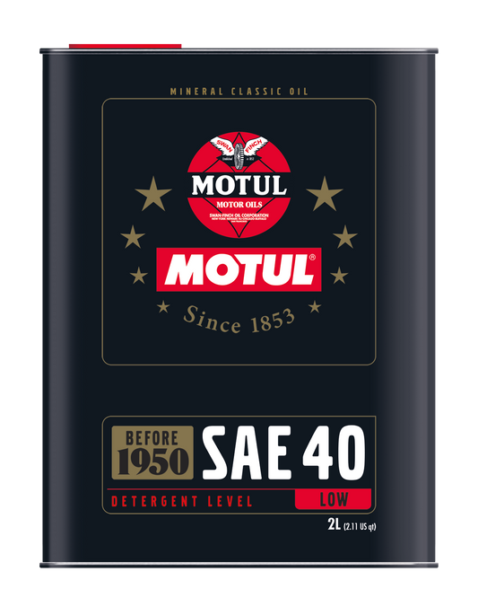 Motul Classic SAE 40 Mineral Engine Oil – 2 Litre