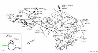 Nissan GT-R OEM VR38DETT Evaporative Emission Canister - FD Racing