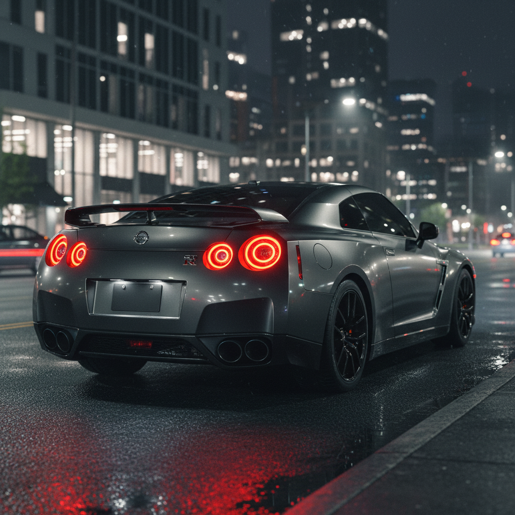 PrismBeam 08-23 Nissan GTR R35 LED Tail Lights Set Smoked