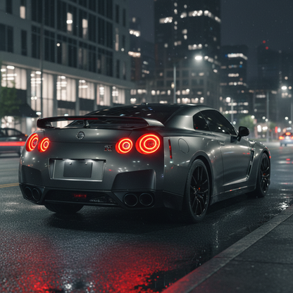 PrismBeam 08-23 Nissan GTR R35 LED Tail Lights Set Smoked