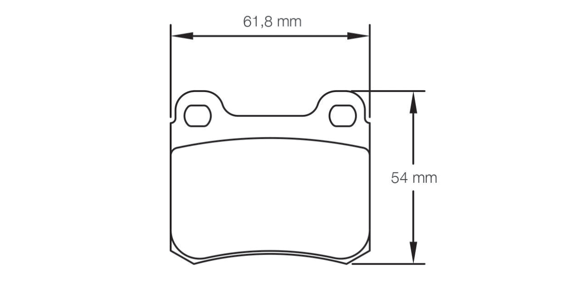 Pagid Racing Brake Pads 1151 - Mercedes 190E 2.3-16 / 2.5-16 Rear, Ginetta G15 Front