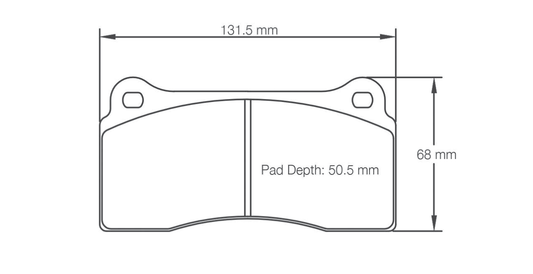 Pagid Racing Brake Pads 1287 - Ferrari F40 / F50, Diablo, Murcielago, Vanquish Front, R8 / Huracan / GT-R Rear