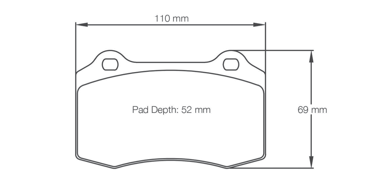 Pagid Racing Brake Pads 1408 - Ferrari 360 / F430, Aston Martin DB9 / Vanquish, Clio V6, Esprit, Leon Cupra R