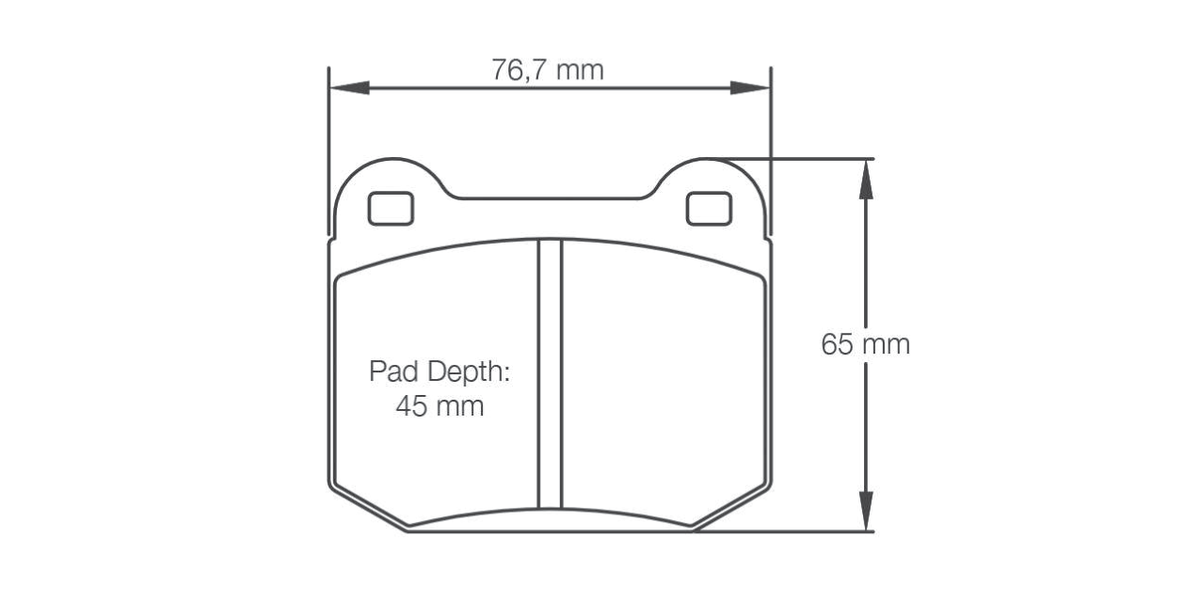 Pagid Racing Brake Pads 1587 - Rear - Subaru STI, Evo V - IX, Skyline R32 GT-R, 350Z, KTM X-Bow