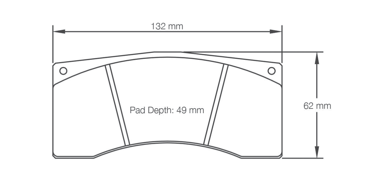 Pagid Racing Brake Pads 1607 - Alcon B Type, Brembo 07.5139, Wilwood GT 4000 Calipers