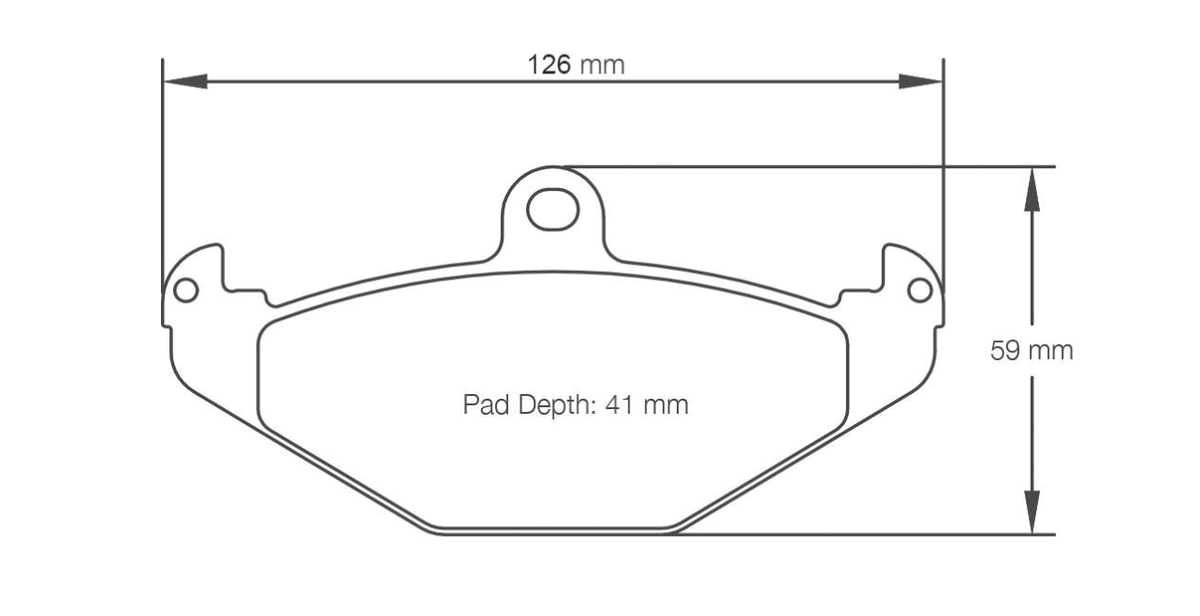 Pagid Racing Brake Pads 1682 - Rear - Lotus Elise / Exige, Vauxhall VX220