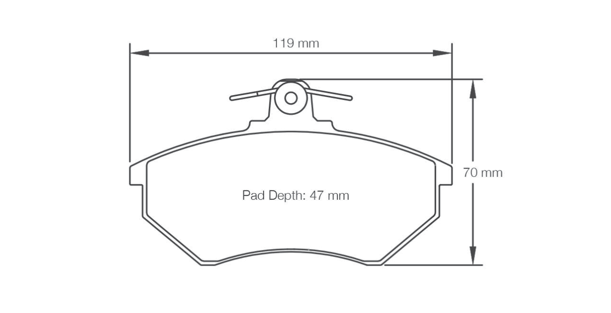 Pagid Racing Brake Pads 1743 - Front - VW Polo 6N GTI / 16V, Lupo GTI, Seat Ibiza / Toledo 16V