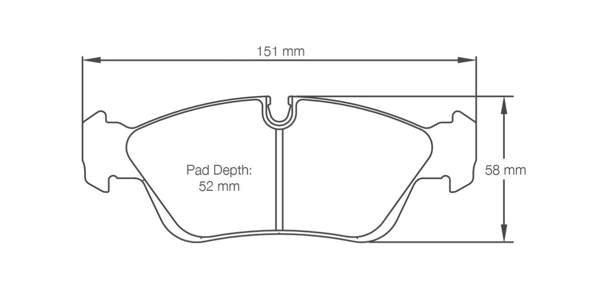 Pagid Racing Brake Pads 2180 - Front - BMW 3 Series E36 / E46, Z4
