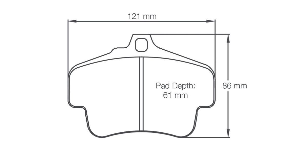 Pagid Racing Brake Pads 2405 - Porsche 996 / Boxster S / Cayman Front, 996 Turbo / 997 S / 718 Rear