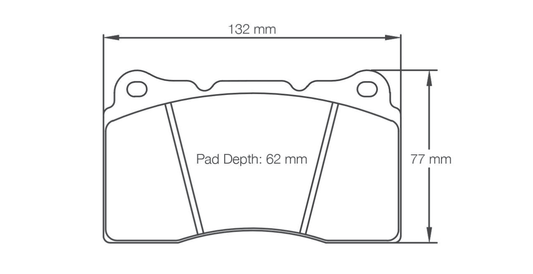 Pagid Racing Brake Pads 2487 - Audi TT RS / RS3, Evo, STI, Civic Type R, Megane RS Front, Aston DB11 Rear