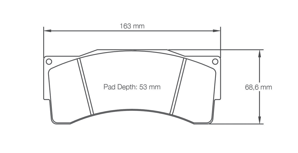 Pagid Racing Brake Pads 2557 - Alcon CAR95, AP Racing CP6080 / CP6210 / CP6269 Calipers