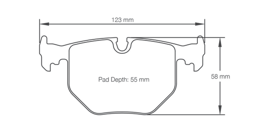 Pagid Racing Brake Pads 2685 - Rear - BMW M3 E46, 330i, M5 E39, 850, Z4 M Coupe, Z8