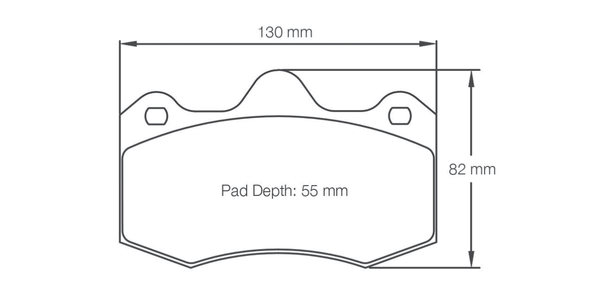 Pagid Racing Brake Pads 4345 - McLaren 12C / 570S / 650S / 675LT / GT Rear, Lotus Evora Front