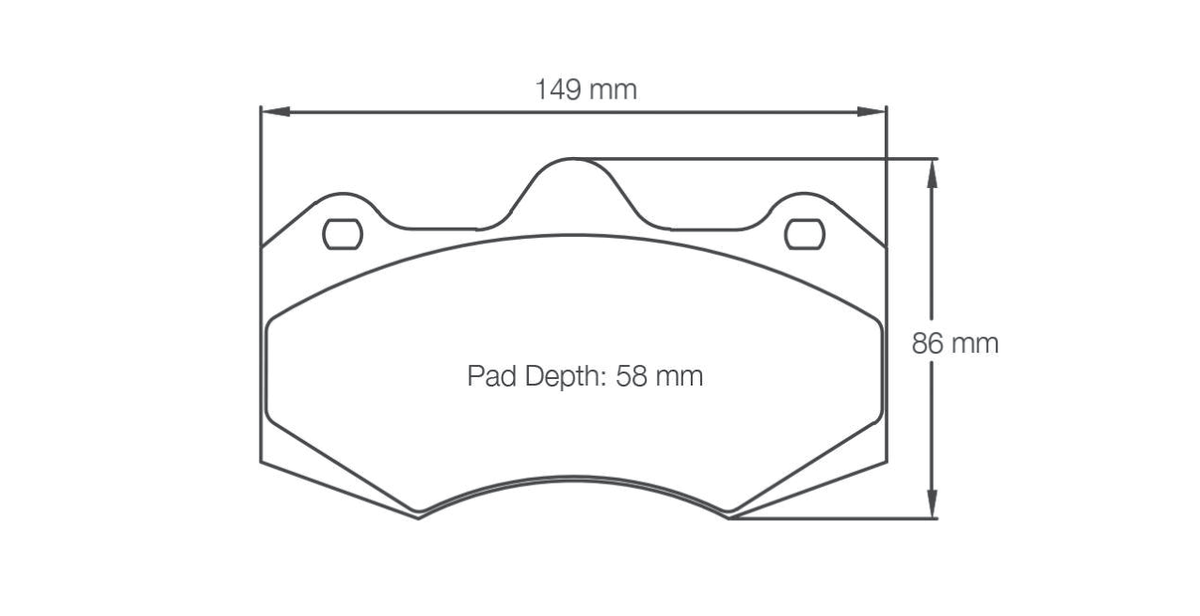 Pagid Racing Brake Pads 4346 - Front - McLaren MP4-12C, 570S, 650S, 675LT, GT