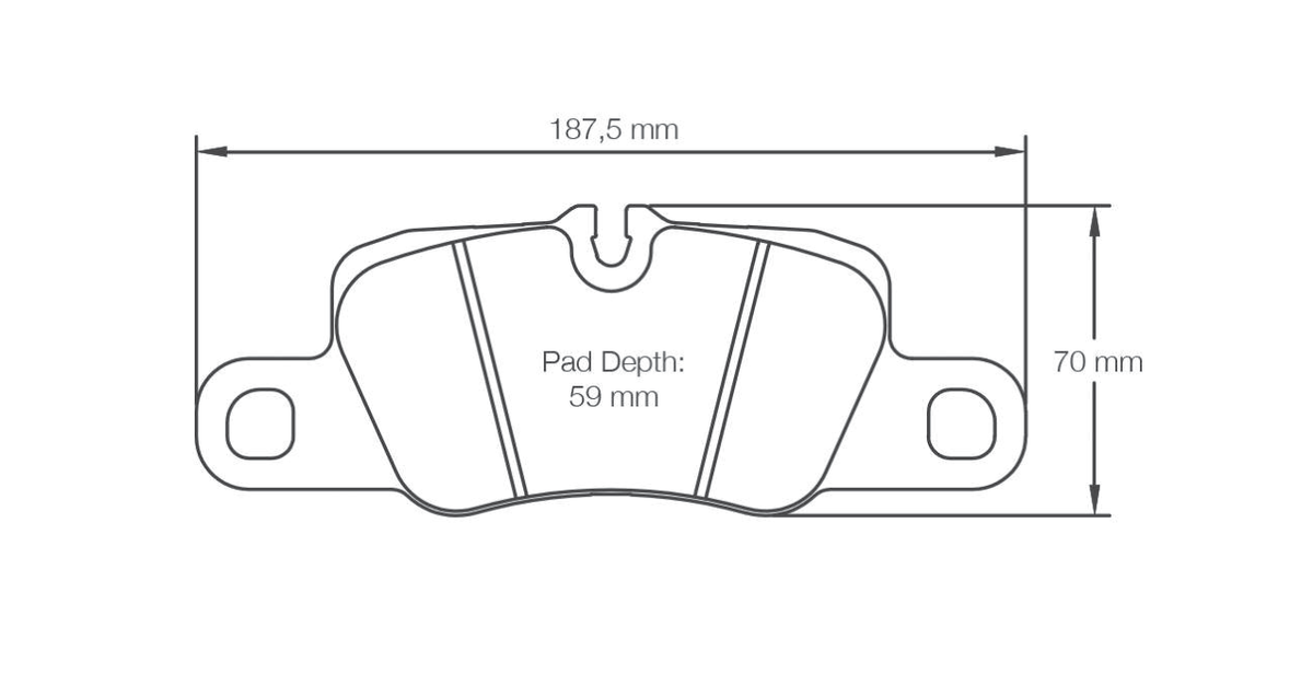 Pagid Racing Brake Pads 4909 - Rear - Porsche 991 / 992 Carrera, Panamera