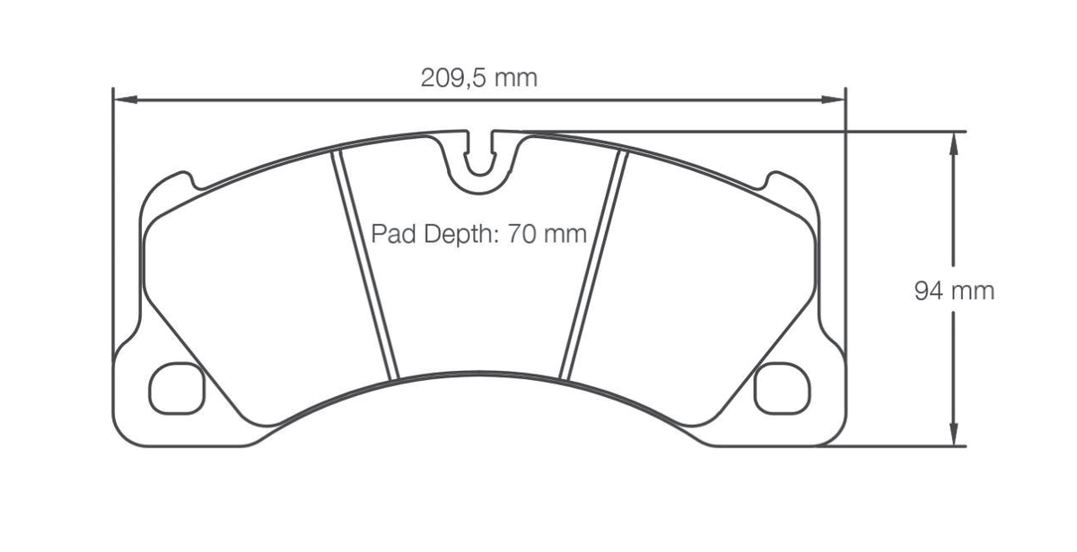 Pagid Racing Brake Pads 4917 - Front - Porsche Cayenne, Panamera, VW Touareg