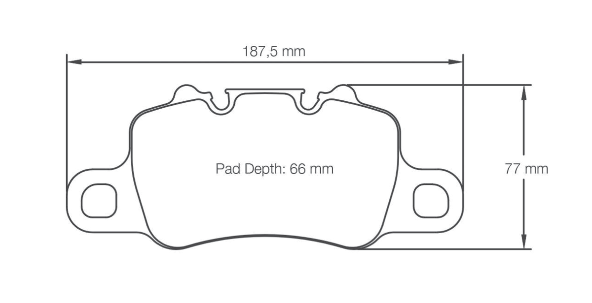 Pagid Racing Brake Pads 4925 - Rear - Porsche 991 / 992 GT3, Turbo, GT2 RS, Cayman GT4, 918 Spyder