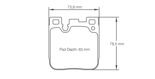 Pagid Racing Brake Pads 4933 - Rear - BMW M2, M3 F80, M4 F82, M135i, M235i