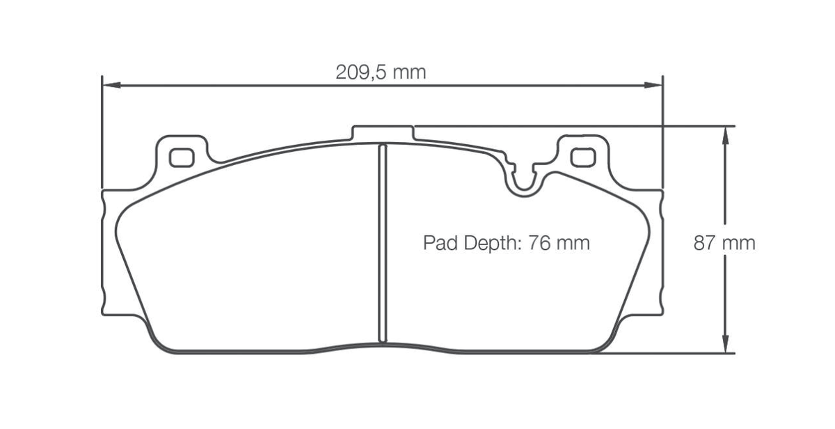 Pagid Racing Brake Pads 4934 - Front - BMW M3 / M4 Ceramic, M5 F10, M6 F13, M2 Competition