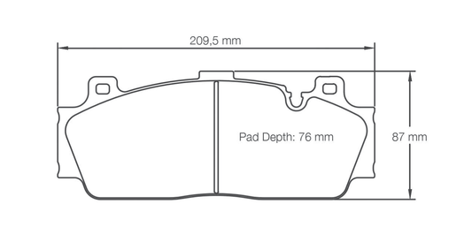 Pagid Racing Brake Pads 4934 - Front - BMW M3 / M4 Ceramic, M5 F10, M6 F13, M2 Competition
