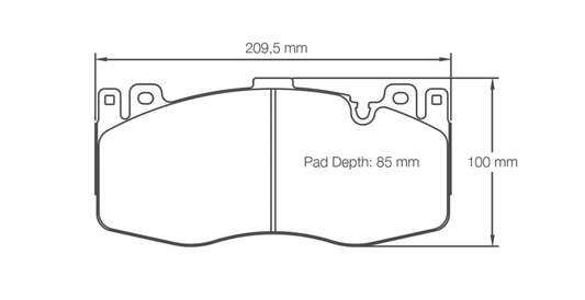 Pagid Racing Brake Pads 4935 - Front - BMW M5 F10, M6 F13 Ceramic Brakes