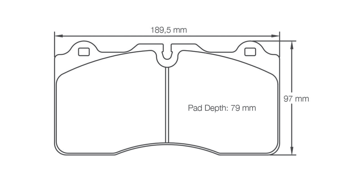 Pagid Racing Brake Pads 4945 - Front - Nissan GT-R R35 Ceramic Brakes