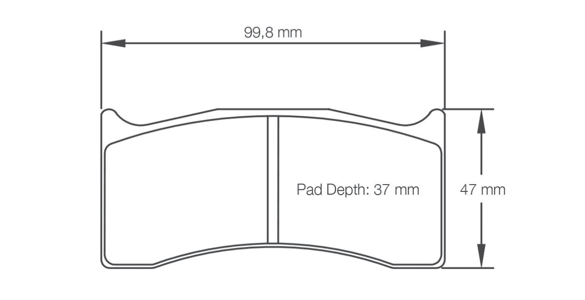 Pagid Racing Brake Pads 8000 - Alcon CAR22, Brembo 07.7881 Calipers
