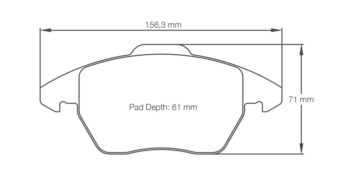 Pagid Racing Brake Pads 8001 - Front - Audi A1 / A3 / TT Quattro, VW Golf GTI Mk5 / Mk6