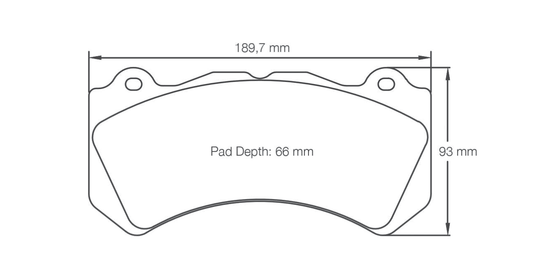 Pagid Racing Brake Pads 8081 - Front - Nissan GT-R R35, Aston Martin DB11 / Vantage, Audi RS6, C 63 AMG