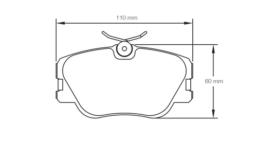 Pagid Racing Brake Pads 1190 - Front - Mercedes 190E 2.3-16 / 2.5-16