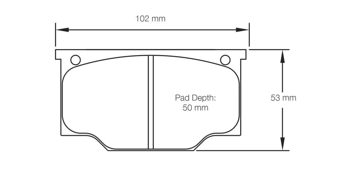 Pagid Racing Brake Pads 1193 - Lucas / Girling AR 5 Calipers