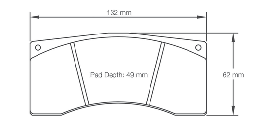 Pagid Racing Brake Pads 1674 - Alcon B Type, AP Racing CP6070 / CP6470, Brembo 07.5139 Calipers