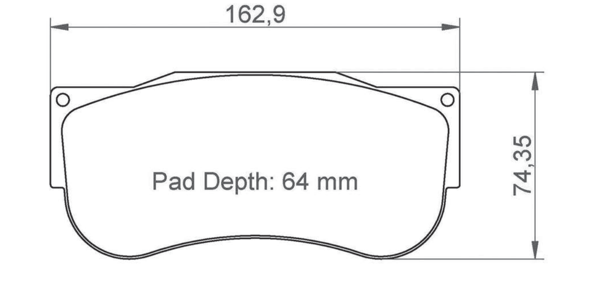Pagid Racing Brake Pads 2566 - Porsche 992 GT3 R Front (Race Car)