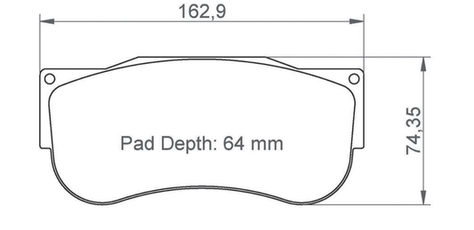 Pagid Racing Brake Pads 2567 - Mercedes-AMG GT2 Front (Race Car)