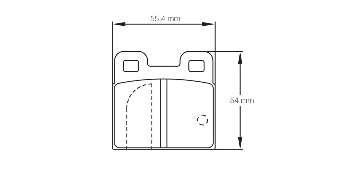 Pagid Racing Brake Pads 4122 - Rear - Porsche 356 / 911 / 912 / 914, Alfa Giulia, BMW 3.0 CSL, Saab 99