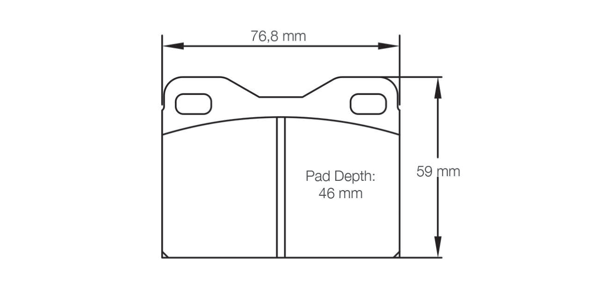 Pagid Racing Brake Pads 4623 - Porsche 924 2.0 Front, 924 Turbo / S, 928, 944 Rear