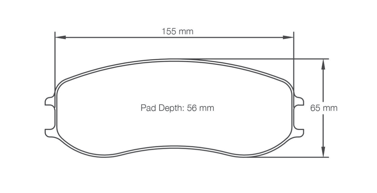 Pagid Racing Brake Pads 4920 - Porsche 991 GT3 Cup, Cayman GT4 Clubsport Front (PFC 22mm)