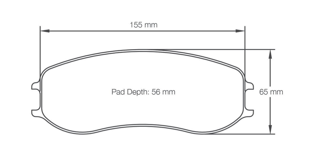 Pagid Racing Brake Pads 4928 - Porsche 991 GT3 Cup, Cayman GT4 Clubsport Front (PFC 28mm)