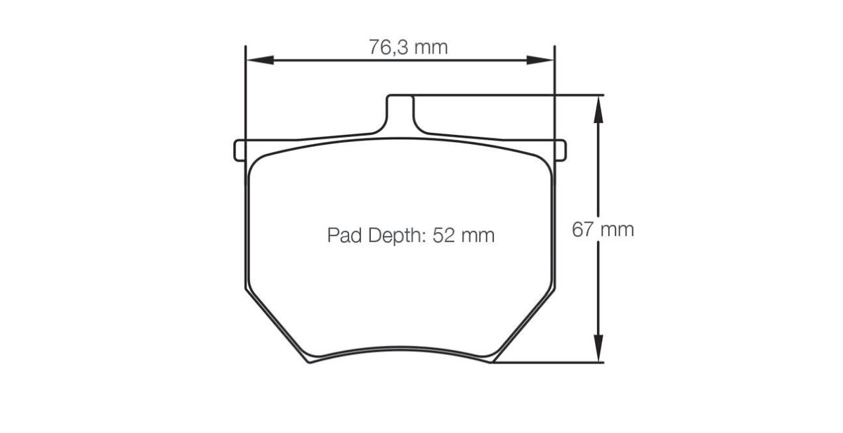 Pagid Racing Brake Pads 8040 - AP Racing CP2372 / CP2382 / CP2383 Calipers