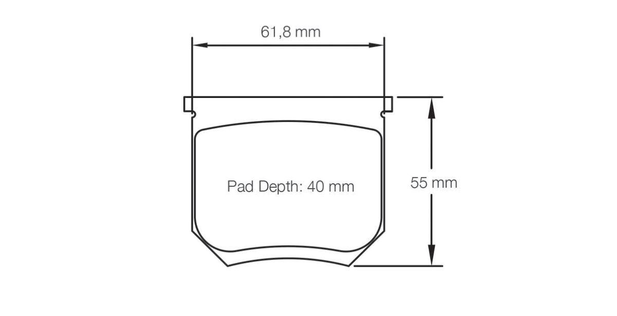 Pagid Racing Brake Pads 8055 - Lucas / Girling NR Calipers